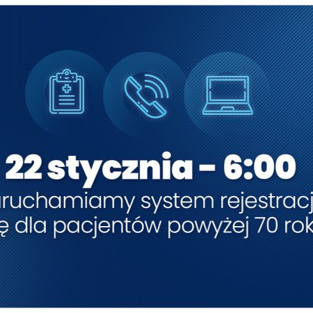 Ruszyły zapisy seniorów powyżej 70 lat na szczepienia przeciw COVID-19