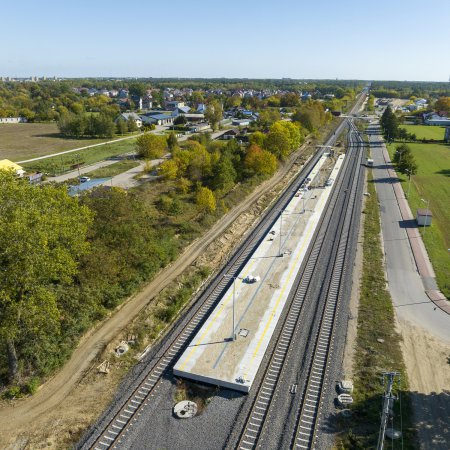 Nowy tor i przystanki na linii Ostrołęka – Chorzele