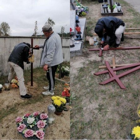 Osoby bezdomne uprzątnęły groby zapomnianych zmarłych [ZDJĘCIA]