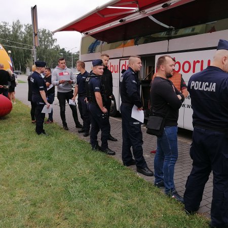 „Siła w jedności” - akcja krwiodawcza z ostrołęcką policją [WIDEO, ZDJĘCIA]