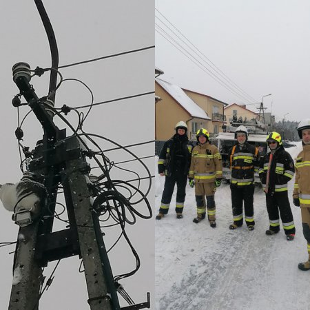 Nietypowa akcja ratunkowa strażaków ochotników z Kadzidła [ZDJĘCIA]