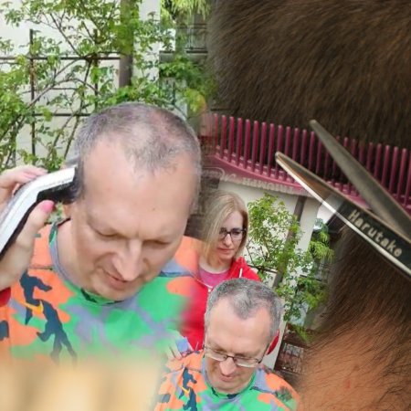 "Ewelinka strzyże Maciusia". W akcji wiceprezydent Ostrołęki i jego partnerka [WIDEO]