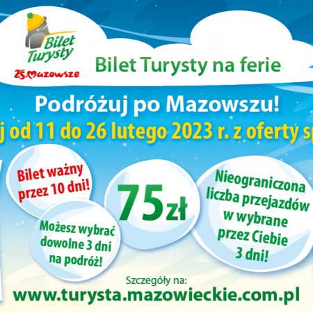 Koleje Mazowieckie: Bilet Turysty na ferie zimowe