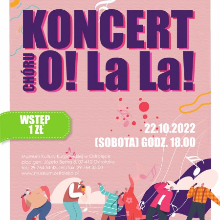 Koncert muzealnego chóru „O! La La!”