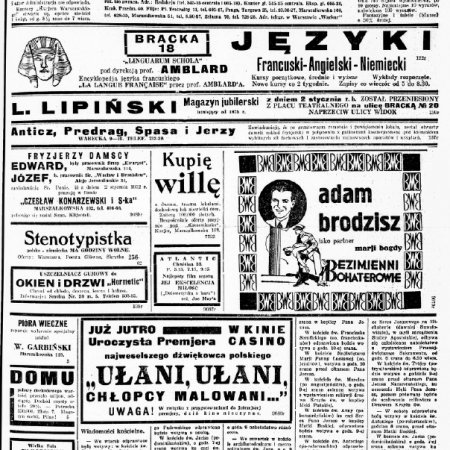 Okładka Kuriera Warszawskiego z 4 stycznia 1932 r.