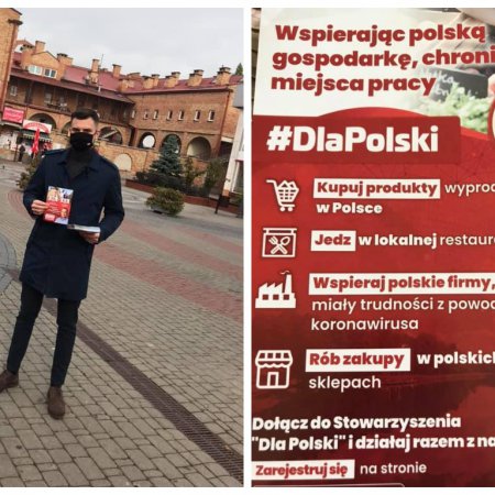 Wspieraj polską gospodarkę. Akcja ulotkowa na ulicach Ostrołęki
