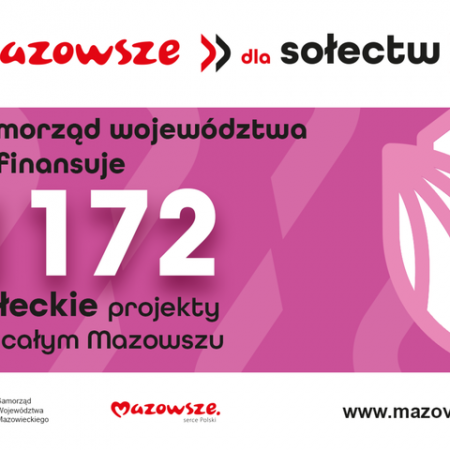 1172 mazowieckie sołectwa ze wsparciem samorządu województwa