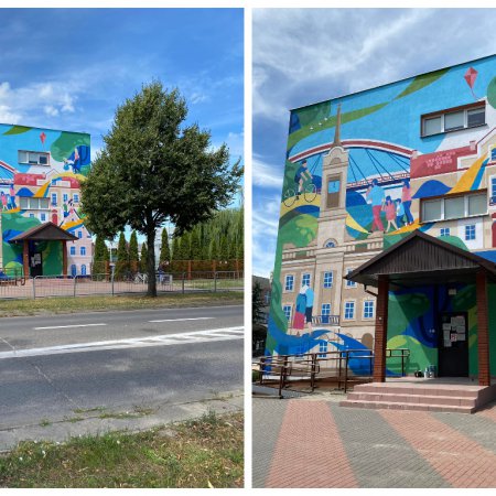 Mural na budynku MOPR już gotowy