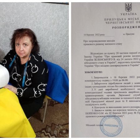 Wojna na Ukrainie. Nauczycielka, która... szyje flagi. Kolejne decyzje w Pryłukach