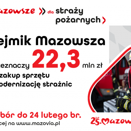 Wielomilionowe wsparcie dla strażaków