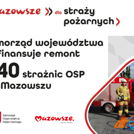 Samorząd Mazowsza wesprze modernizację 240 strażnic OSP