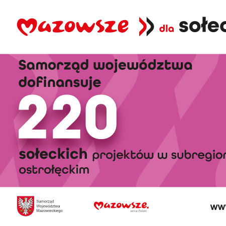 220 sołeckich projektów z subregionu ostrołęckiego ze wsparciem samorządu województwa