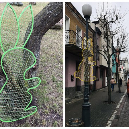 Wielkanocne ozdoby także na ulicach Ostrołęki [ZDJĘCIA]
