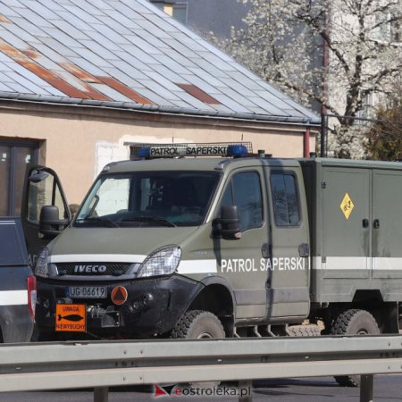 Akcja saperów na obrzeżach Ostrołęki. Zabezpieczano niewybuch