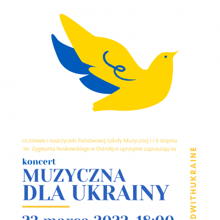 Koncert „Muzyczna dla Ukrainy” już niebawem