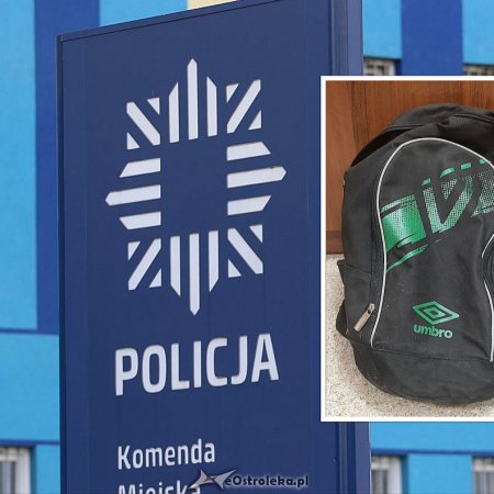 Plecak z telefonami i dyskami znaleziono w Ostrołęce. Zgubę przekazano policji