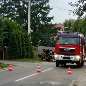 Pożar samochodu na osiedlu Stacja