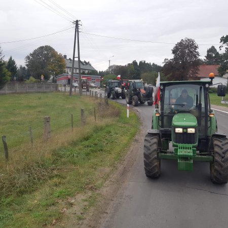 Protest rolników także w powiecie ostrołęckim [FOTO]