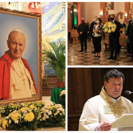 Uroczyste nabożeństwo w 100. rocznicę urodzin św. Jana Pawła II [WIDEO, ZDJĘCIA]