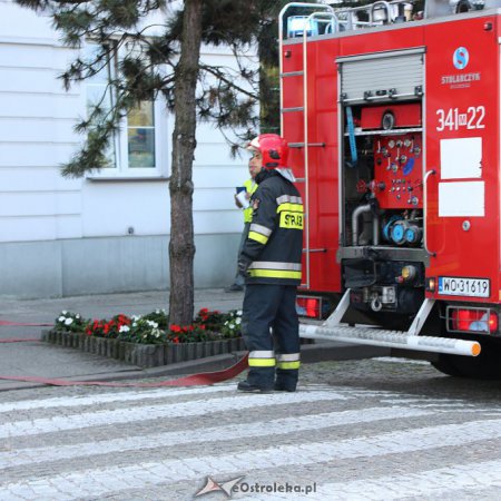 Pożar przed ostrołęckim ratuszem, w Myszyńcu i w Warmiaku