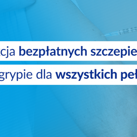 Bezpłatne szczepienia przeciw grypie dla wszystkich pełnoletnich