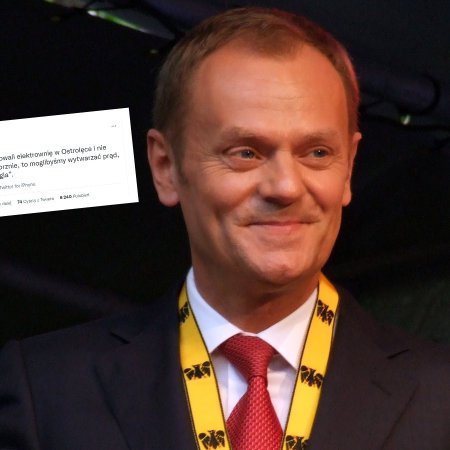 Donald Tusk tweetuje o Ostrołęce. "Gdybyśmy zbudowali elektrownię"