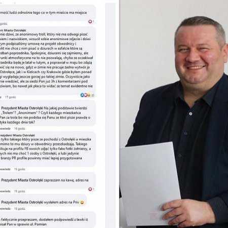 Prezydent Ostrołęki do mieszkańca: Anonimowy troll! Dziury w asfalcie to efekt zaniedbań poprzednika