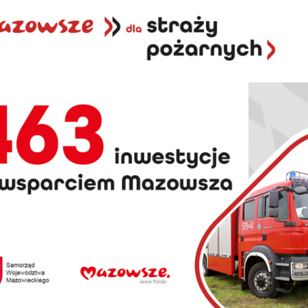 Samorząd Mazowsza wyposaży 463 jednostki OSP