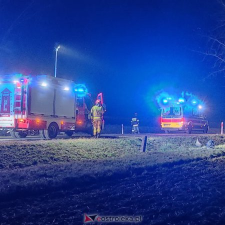 Śmiertelny wypadek w okolicach Czerwina. Nie żyje 42-letni motocyklista