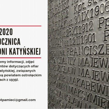 80. rocznica zbrodni katyńskiej. Powstanie wystawa upamiętniająca ofiary NKWD z Ostrołęki i powiatu