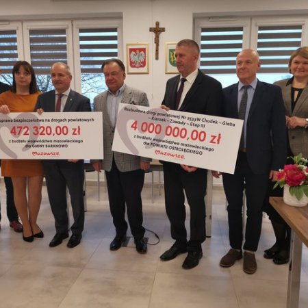 Ponad 14,6 mln zł na inwestycje w powiecie ostrołęckim oraz gminie Jednorożec