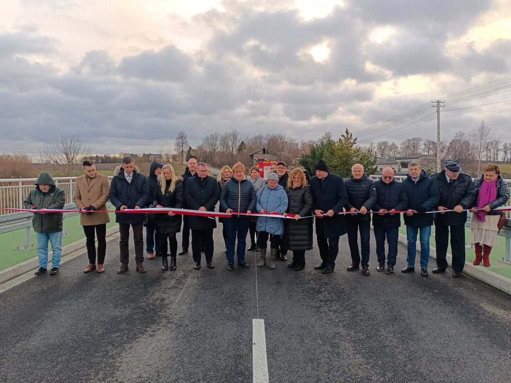 Oficjalne oddanie do użytku mostu w Grodzisku, gmina Czerwin, fot. Starostwo Powiatowe w Ostrołęce