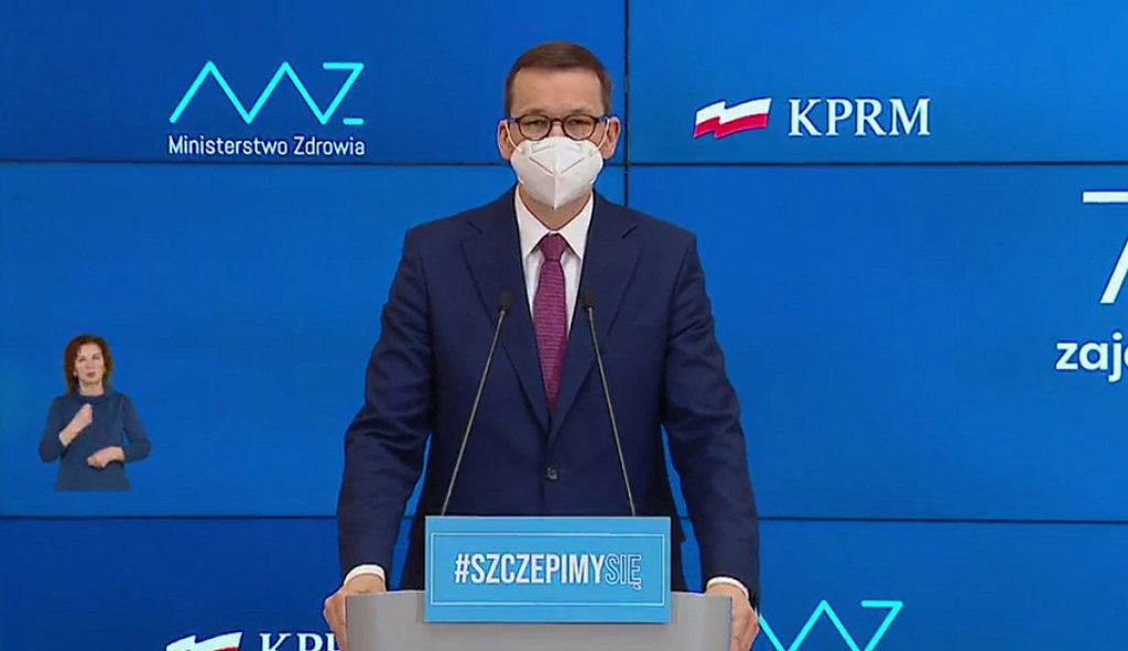 Premier Mateusz Morawiecki, fot. facebook.pl/Ministerstwo Zdrowia